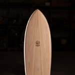 wooden surfboard