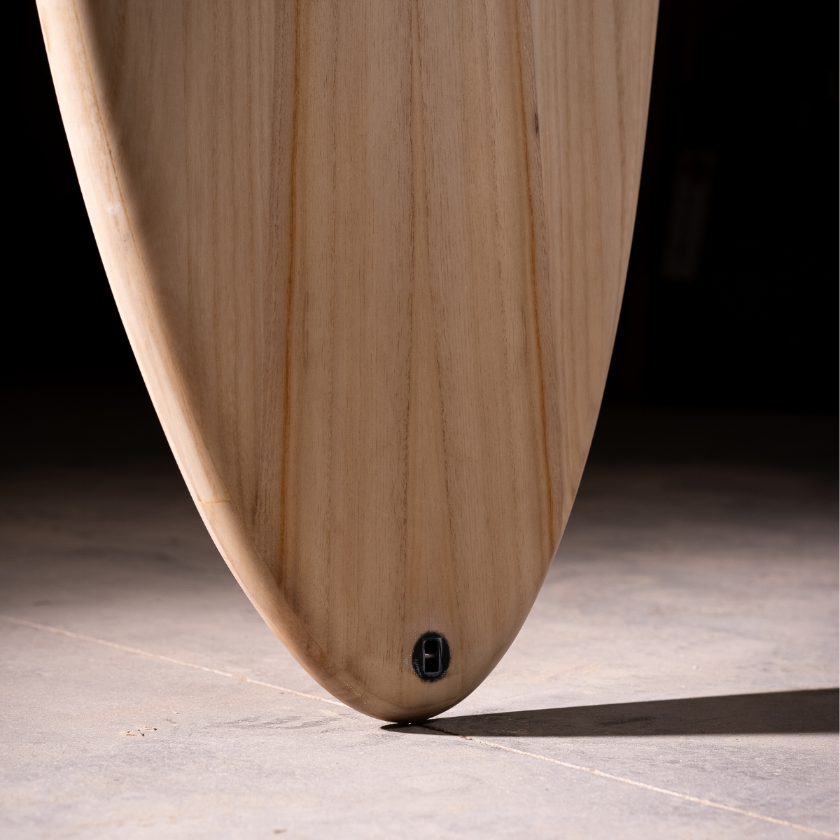 custom wooden surfboard