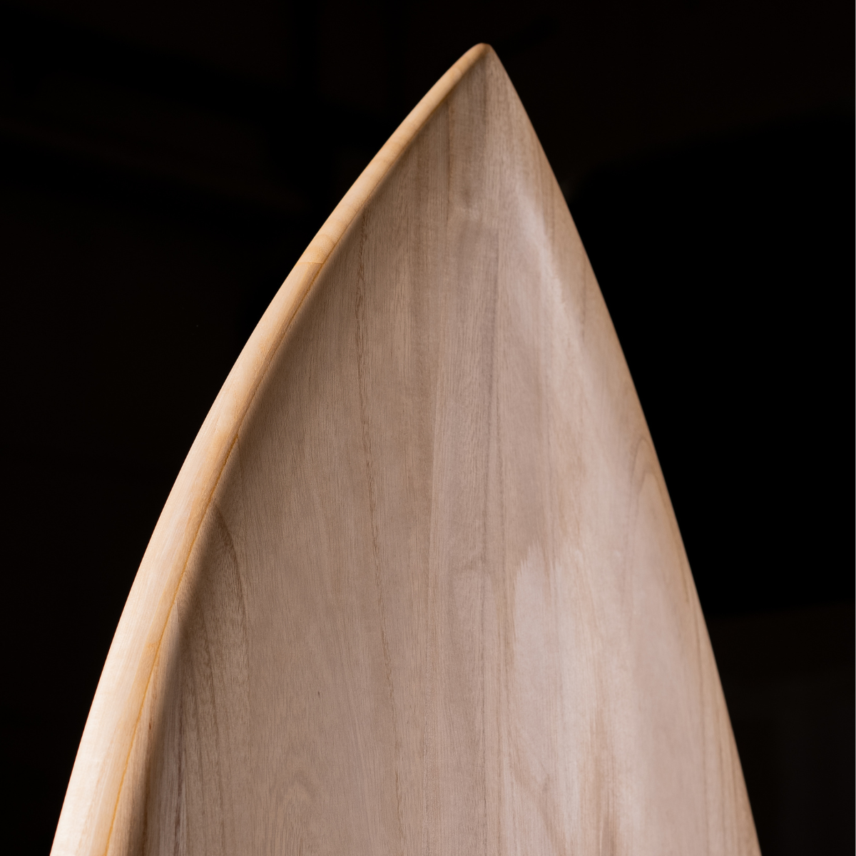 wooden surfboard