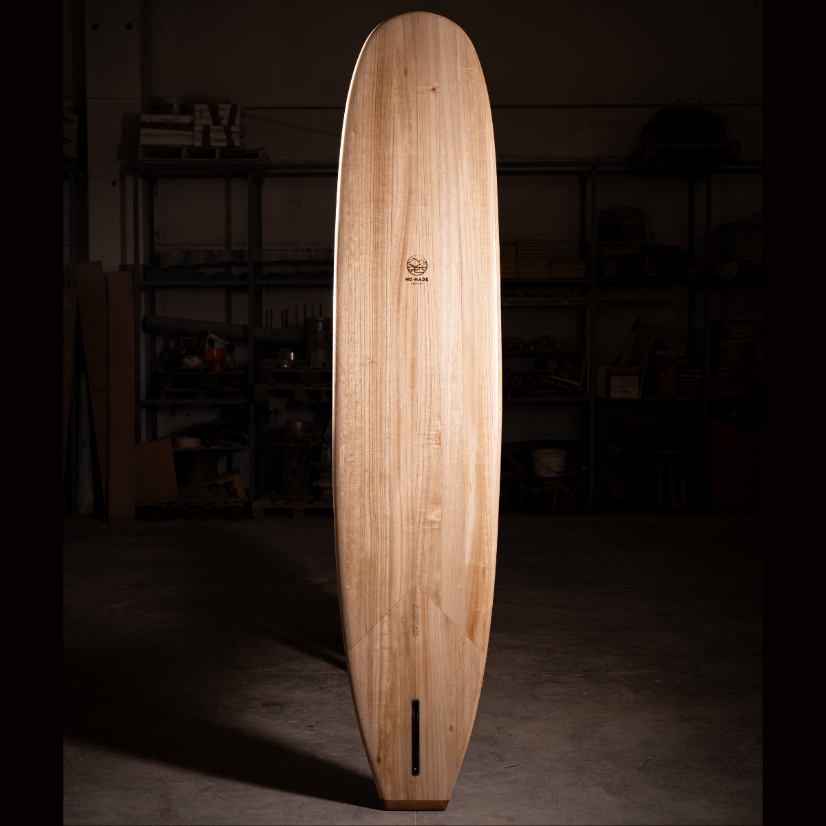 longboard wooden surfboard