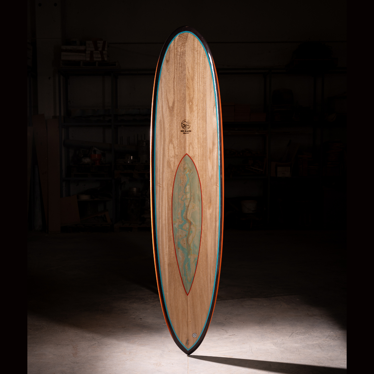 longboard wooden surfboard