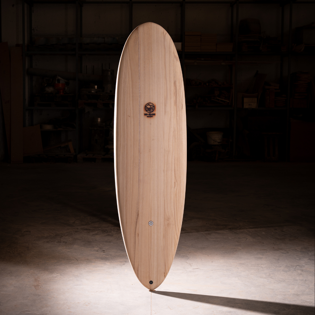 wooden longboard