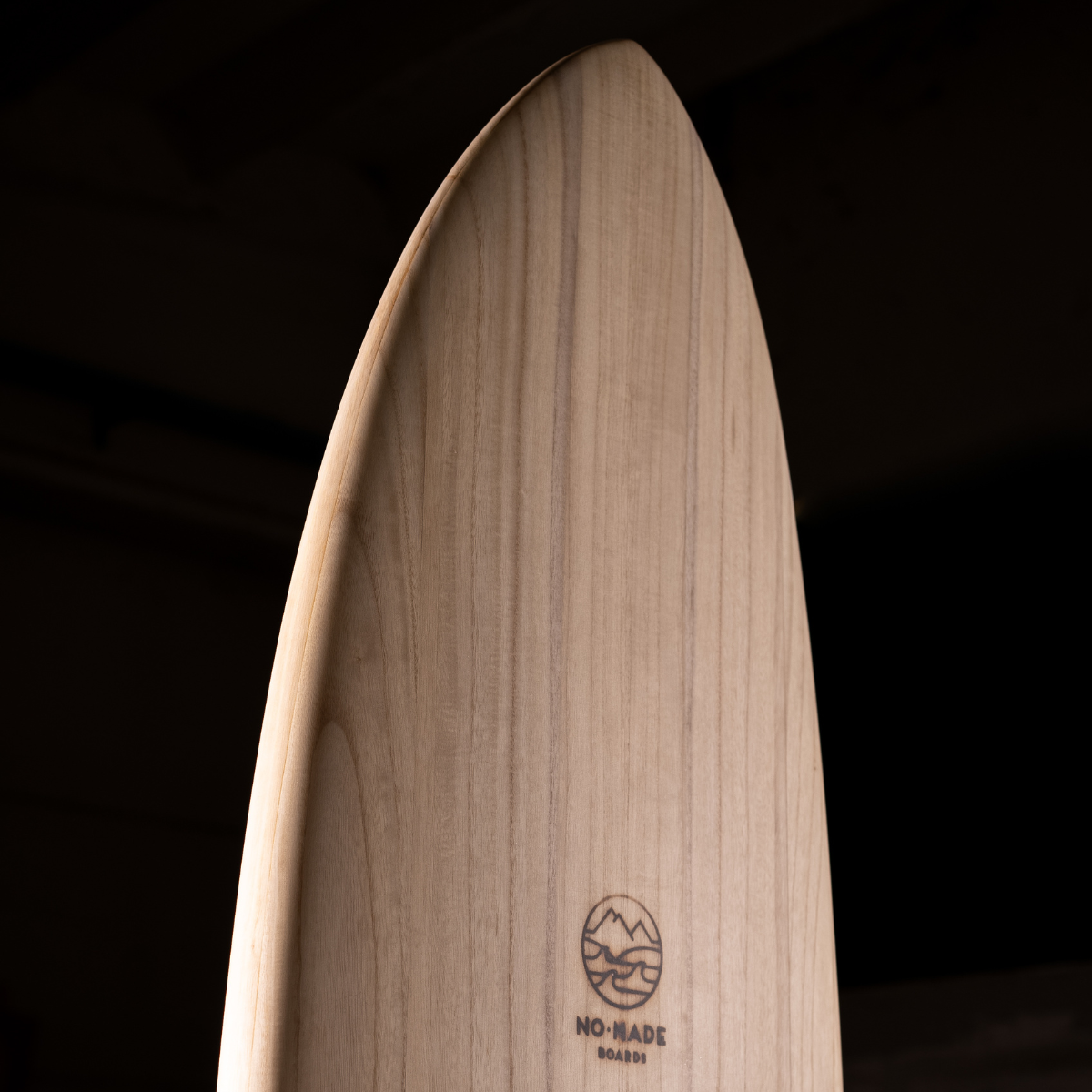 wooden longboard