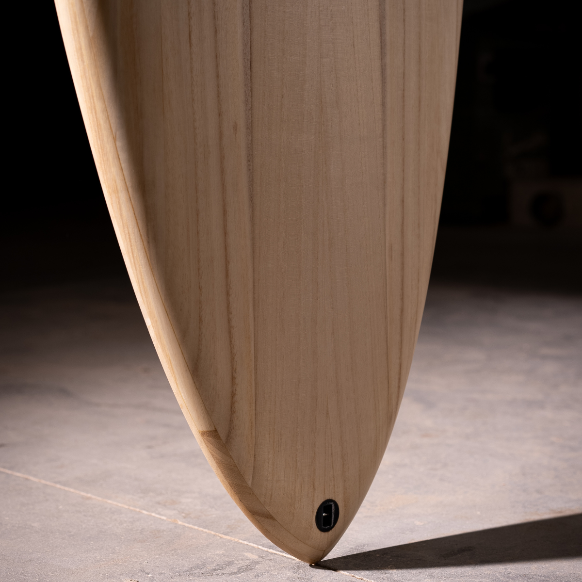 wooden surfboard